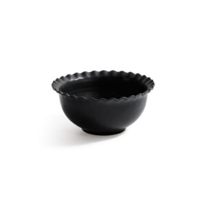 Montecito Ruffled Rim Bowl - Black