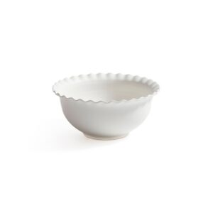 Montecito Ruffled Rim Bowl - White