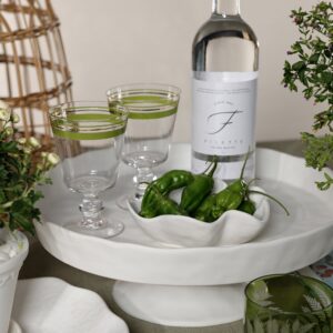 Alfresco Ceramic Footed Serving Bowl