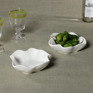 Alfresco Round Wavy Ceramic Bowl - Set of 4