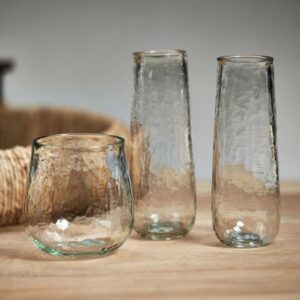 Artisan Hammered Stemless Flute - Set of 4